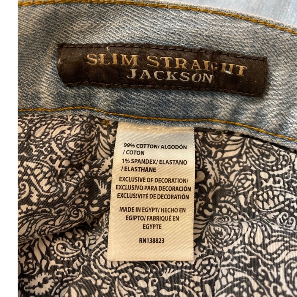 Cody James Jackson Slim Straight Jeans Mens 36x32 Western Cowboy Blue Denim - Picture 5 of 9